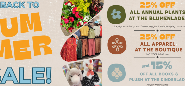 Back to Summer Sale!